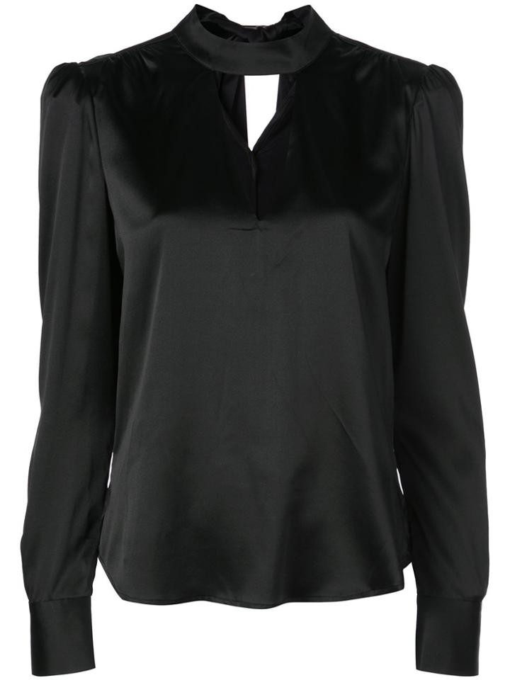Veronica Beard Cut-out Detailed Blouse - Black