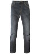 Versace Collection Skinny Jeans, Men's, Size: 34, Grey, Cotton/polyester/spandex/elastane