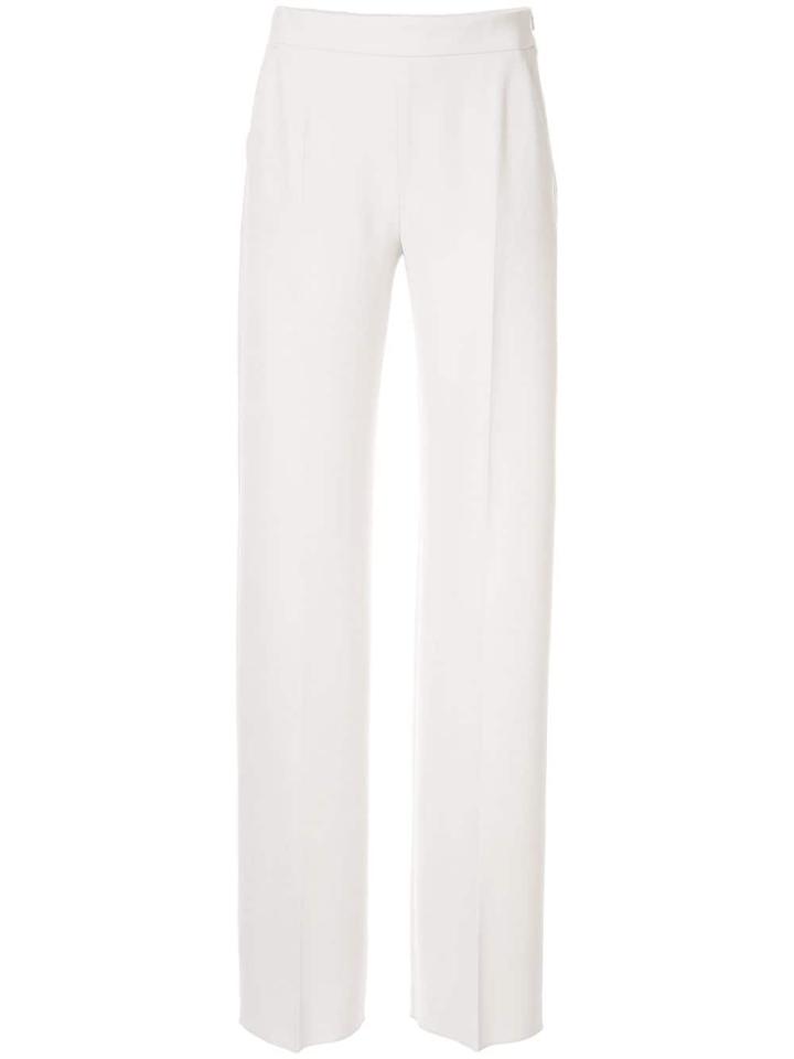 Max Mara High-waisted Pleated Trousers - White