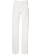 Max Mara High-waisted Pleated Trousers - White