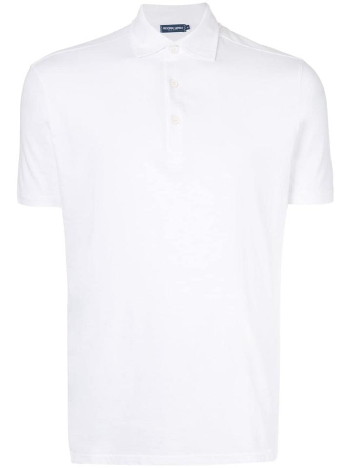Frescobol Carioca Short-sleeve Fitted Polo Shirt - White