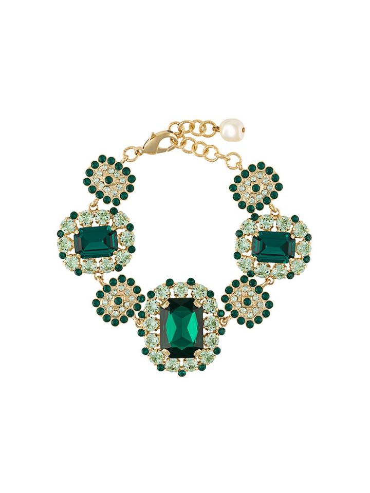 Dolce & Gabbana Crystal-embellished Bracelet - Green