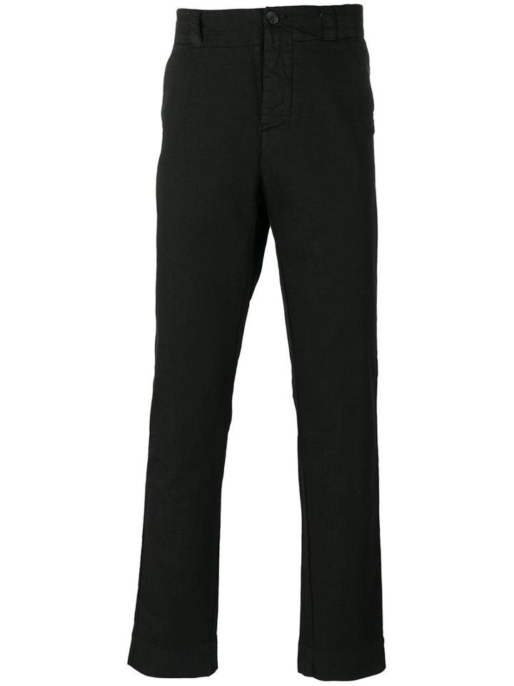 Hannes Roether Straight Cut Trousers, Men's, Size: Xl, Blue, Cotton/spandex/elastane