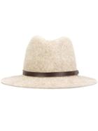 Rag & Bone Wide Brim Hat, Women's, Brown, Wool