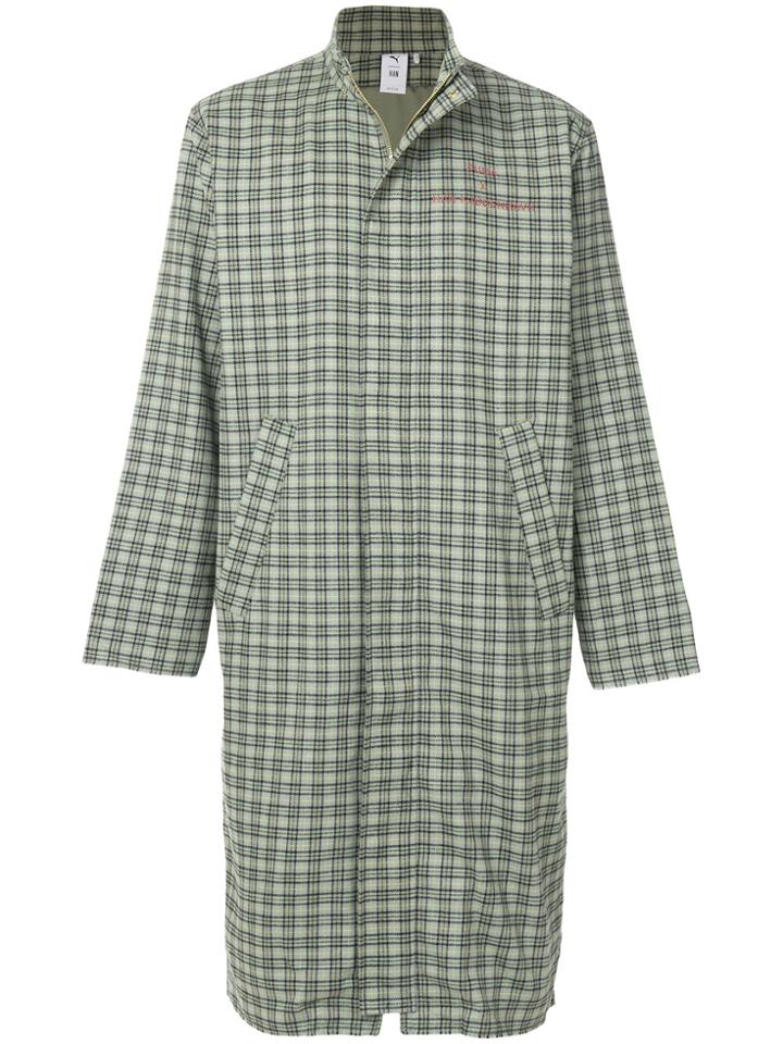 Puma Checked Coat - Green