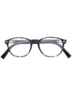 Ermenegildo Zegna - Round Frame Glasses - Men - Acetate - 49, Brown, Acetate