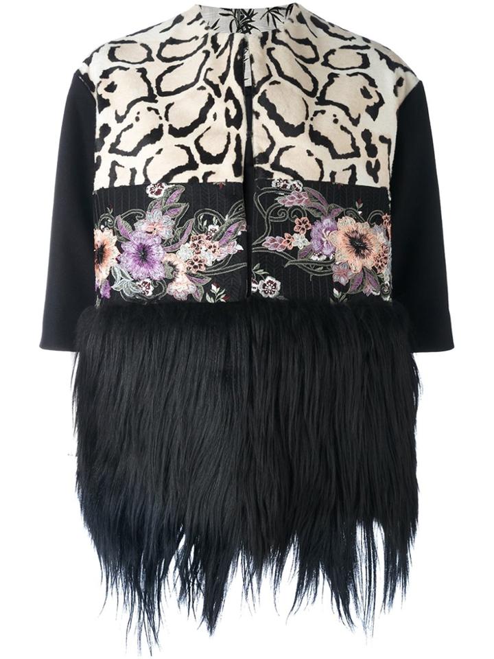 Antonio Marras Fur Hem Jacket - Black