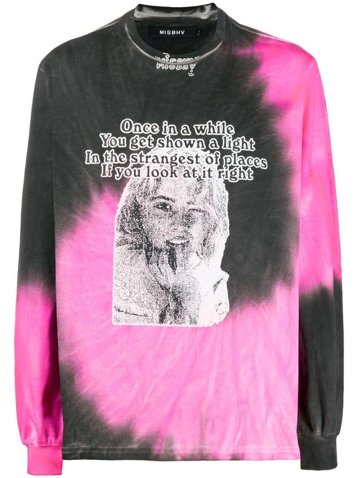 Misbhv Tie-dye Print Jumper - Pink