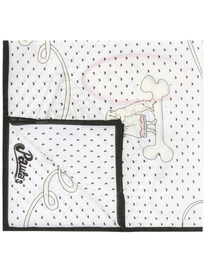 Loewe Paula's Ibiza Graphic Print Square Scarf - White