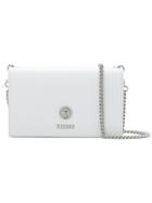 Versus Chained Flap Shoulder Bag - White