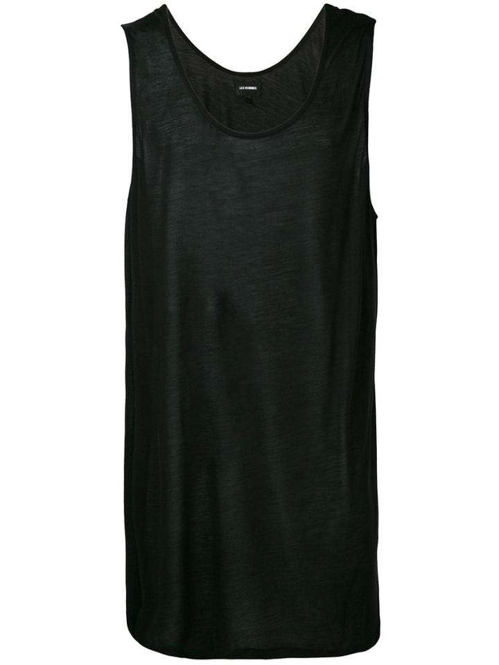 Les Hommes Oversized Tank Top - Black