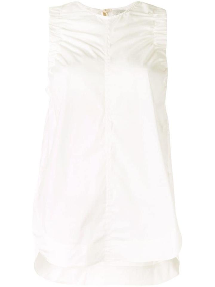 Lee Mathews Elsie Crew Neck Tank Top - White