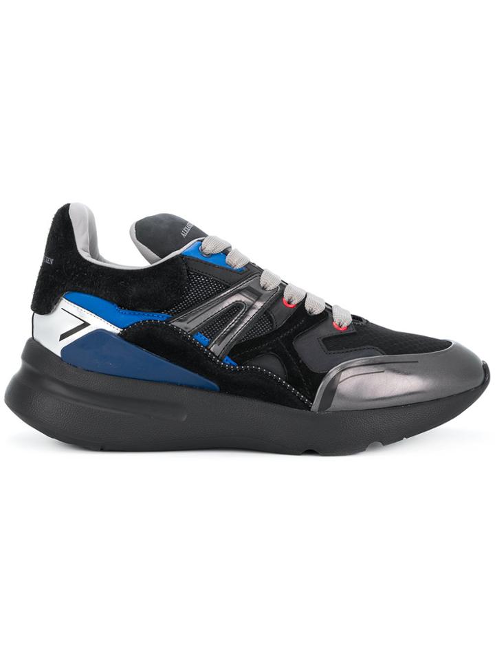 Alexander Mcqueen Patchwork Sneakers - Black