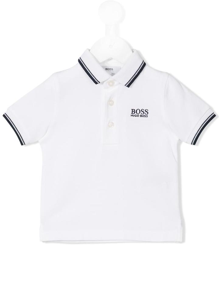 Boss Kids - Embroidered Logo Polo Shirt - Kids - Cotton - 24 Mth, White