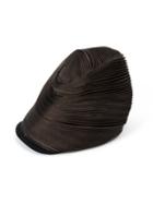 Issey Miyake - Tall Pleated Hat - Women - Polyester/polyurethane - One Size, Brown, Polyester/polyurethane