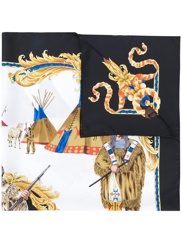 Versace Printed Scarf - Multicolour