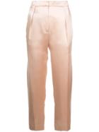 Roksanda Front Pleat Cropped Trousers - Pink & Purple