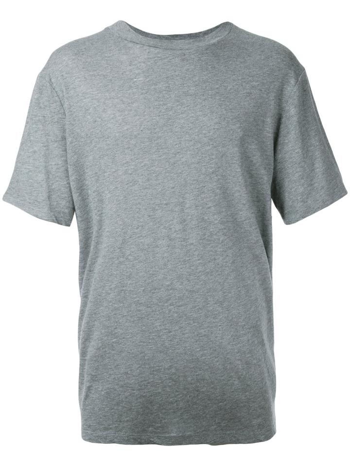 T By Alexander Wang - Plain T-shirt - Men - Cotton - M, Grey, Cotton