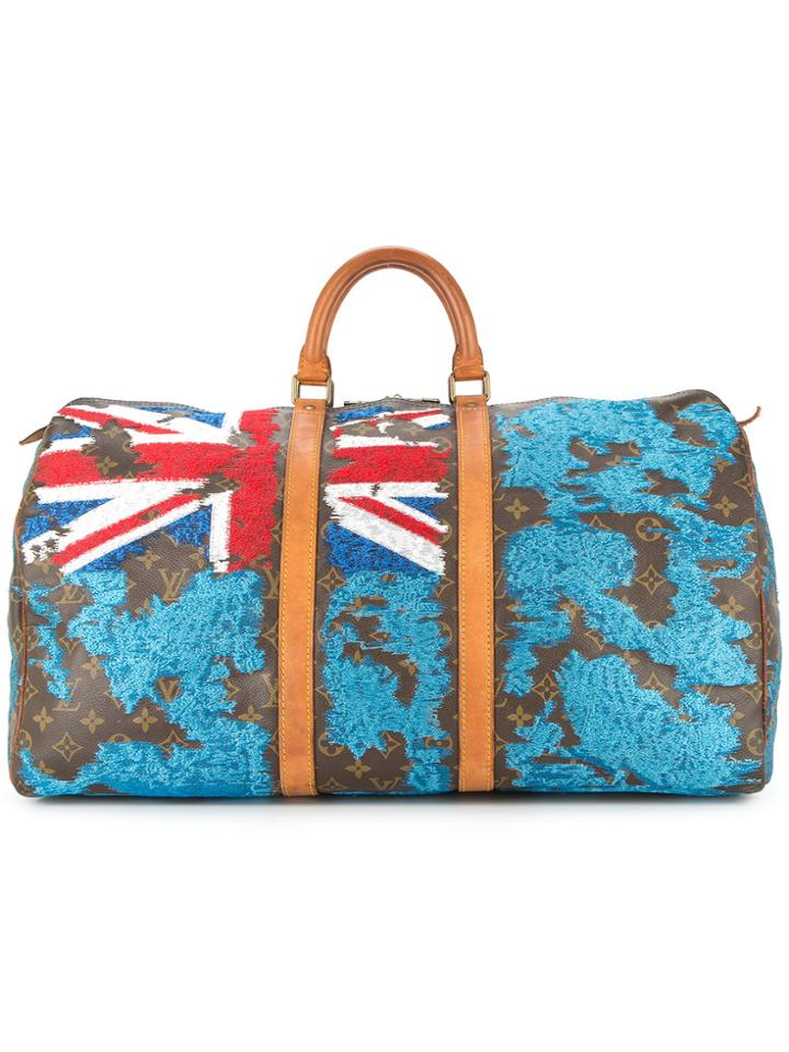 Jay Ahr Fiji Flag Vintage Louis Vuitton Keepall - Brown