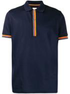 Paul Smith Stripe Detail Polo Top - Blue