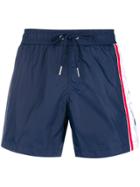 Dirk Bikkembergs Side Stripe Swim Shorts - Blue
