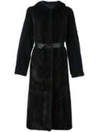 Yves Salomon Hooded Fur Coat