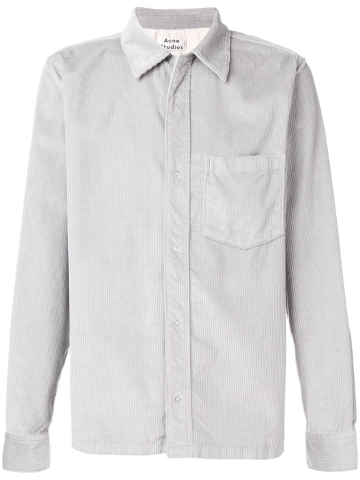 Acne Studios Corduroy Workwear Shirt - Grey