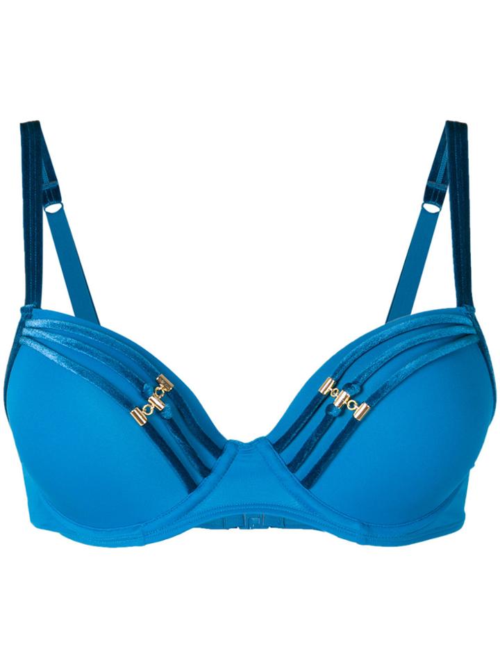 Marlies Dekkers Kiss Push-up Bikini Top - Blue