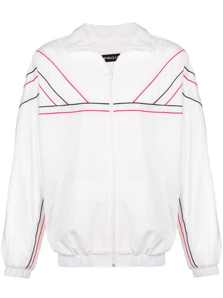 Y / Project Piped Trim Sports Jacket - White