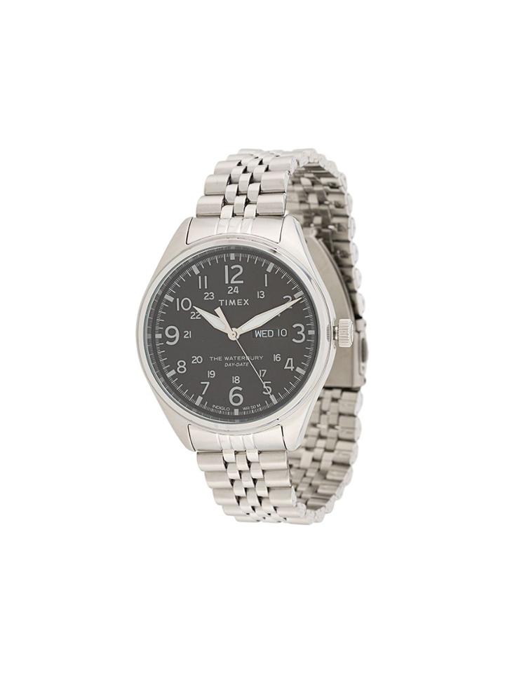 Timex Waterbury Traditional Day Date Watch - Silver