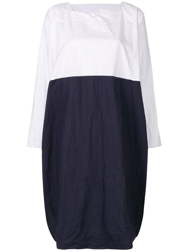 Daniela Gregis Colour Block Balloon Dress - Blue