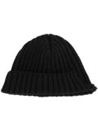 Diesel Distressed Knitted Hat - Black