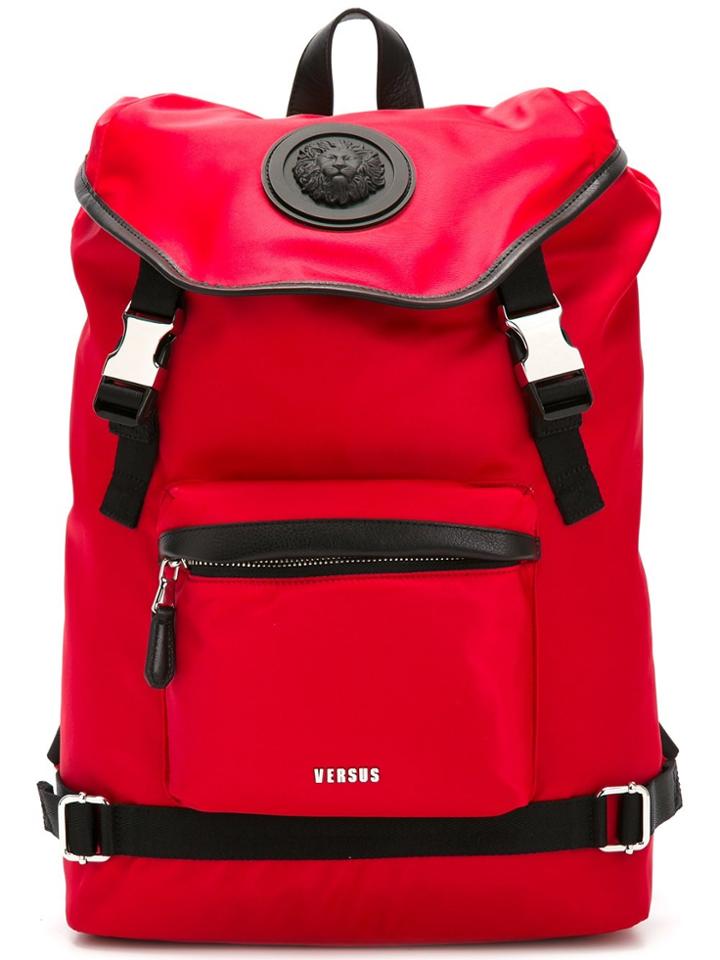 Versus Strap Fastening Backpack - Red