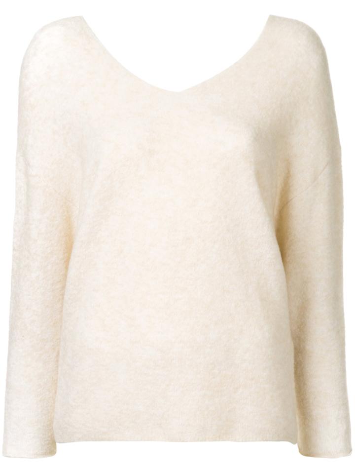 Ballsey V-neck Sweater - Nude & Neutrals