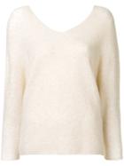 Ballsey V-neck Sweater - Nude & Neutrals