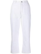 Loewe Cropped Jeans - White