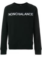 No21 Nonchalance Embroidered Sweatshirt - Black