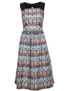 N.21 Printed Lace Dress With Bow Back