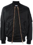 Givenchy Double Zip Bomber Jacket, Men's, Size: 46, Black, Polyamide/viscose