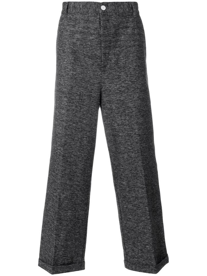 Sunnei Loose Fit Wide Leg Trousers - Grey