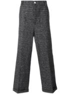 Sunnei Loose Fit Wide Leg Trousers - Grey