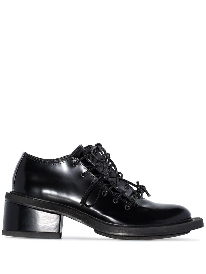 Simone Rocha Lace-up Heeled Brogues - Black