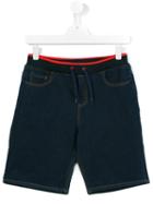 Kenzo Kids Drawstring Denim Shorts, Boy's, Size: 14 Yrs, Blue