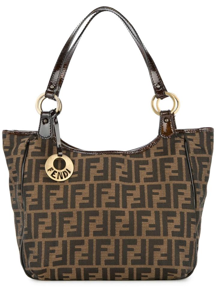 Fendi Vintage Fendi Zucca Hand Tote Bag - Brown