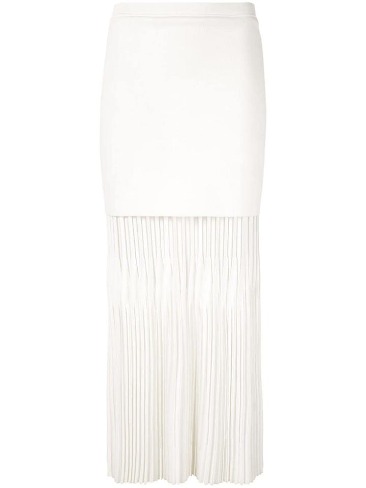 Dion Lee Godet Pleat Skirt - White