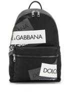 Dolce & Gabbana Vulcano Logo Backpack - Black
