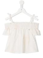 Lapin House Off Shoulder Blouse, Toddler Girl's, Size: 5 Yrs, White