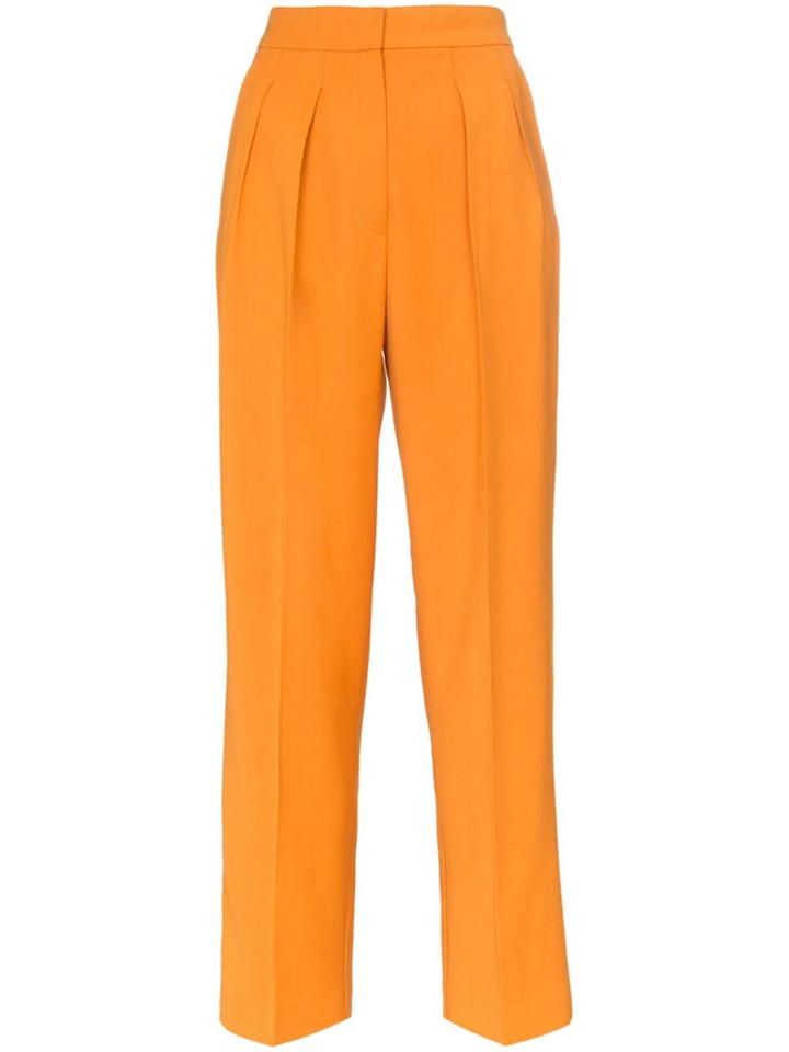 Roksanda Ragosta Silk And Wool Blend Trousers - Orange