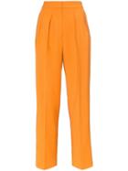Roksanda Ragosta Silk And Wool Blend Trousers - Orange
