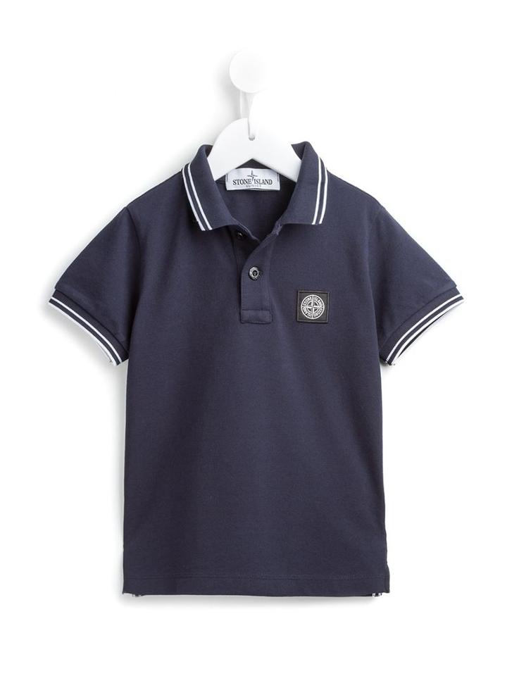 Stone Island Kids Classic Polo Shirt, Toddler Boy's, Size: 2 Yrs, Blue